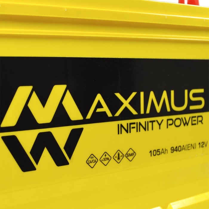 Автомобільний акумулятор MAXIMUS Asia smf (N70) 105Ah 940A L+
