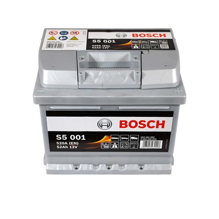 Автомобільний акумулятор BOSCH 52Ah 520A R+ (правий +) S50 010