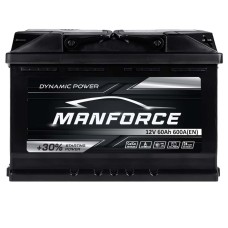Автомобільний акумулятор MANFORСE 60Ah 600A R+ (правий +) MF L2