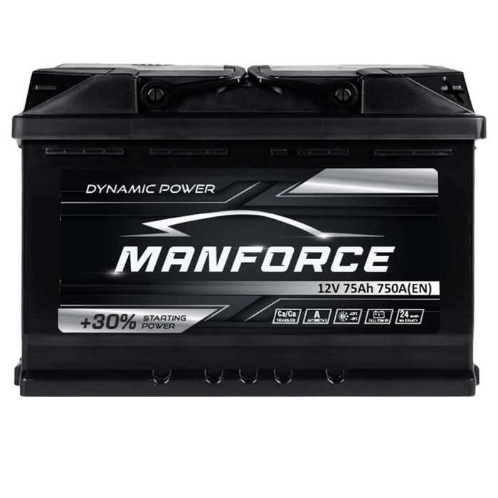 Автомобільний акумулятор MANFORСE 75Ah 750A R+ (правий +) MF L3B