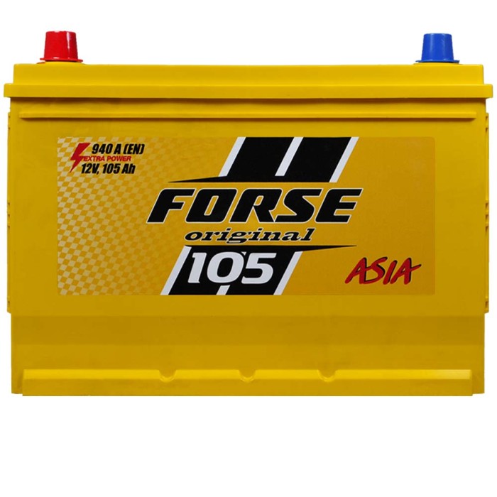 Автомобільний акумулятор FORSE Asia 105Ah 940A L+ (лівий +) MF (N70)