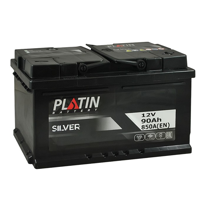 Автомобільний акумулятор PLATIN Silver 90Ah 850A R+ (правий +) MF