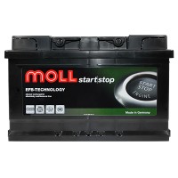 Автомобільний акумулятор MOLL EFB (L2B) 65Ah 680A R+ (правий +)