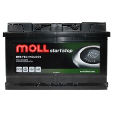 Автомобільний акумулятор MOLL EFB (L2B) 65Ah 680A R+ (правий +)