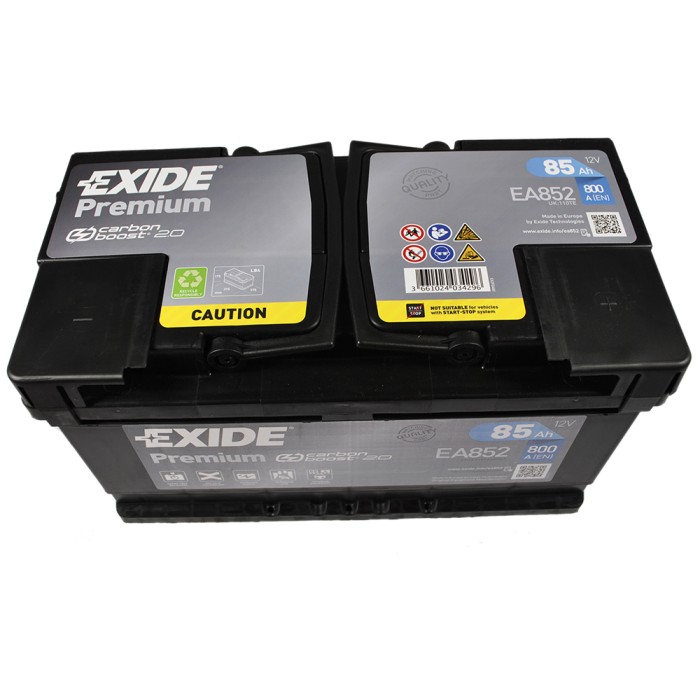 Автомобільний акумулятор EXIDE Premium (EA852) 85Аh 800Ah R+ h=175