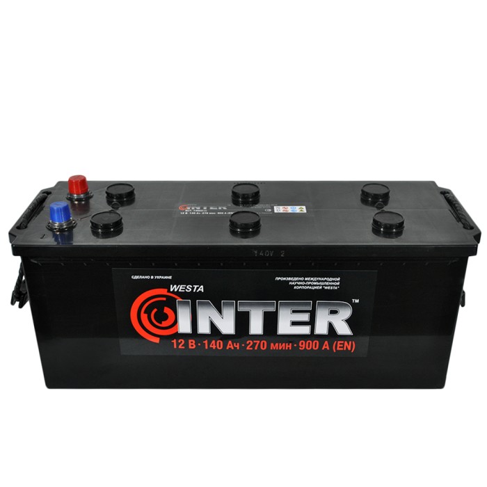 Автомобільний акумулятор INTER 140Ah 900A L+ (D4) (WESTA, Україна)