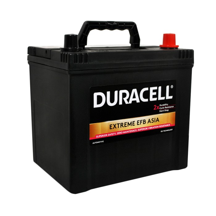 Автомобільний акумулятор DURACELL Extreme EFB Asia (D23) 65Ah 550A R+ (правий +)