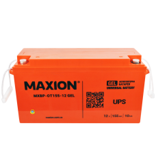 Акумулятор гелевий 12V 155Ah MAXION BP OT 155 - 12 GEL для інверторів та ДЖБ