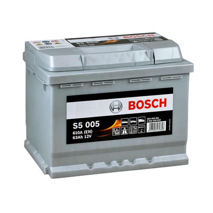 Автомобільний акумулятор BOSCH 63Ah 610A R+ (правий +) S50 050