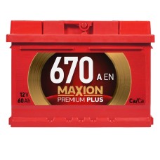 Автомобільний акумулятор MAXION Premium Plus 60Аh 670A R+ (правий +) TR L2B