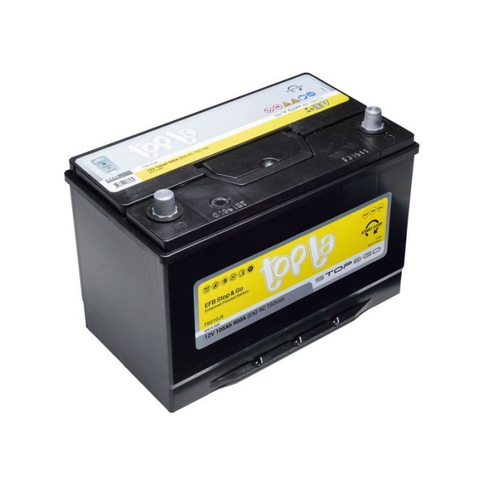 Авто акумулятор Topla EFB 105Ah 900A Japan L+ (лівий +) D31