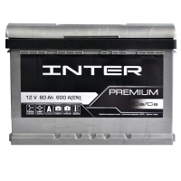 Автомобільний INTER Premium 60Ah 600A R+ (L2B) акумулятор (WESTA)