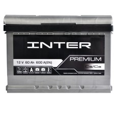 Автомобільний INTER Premium 60Ah 600A R+ (L2B) акумулятор (WESTA)