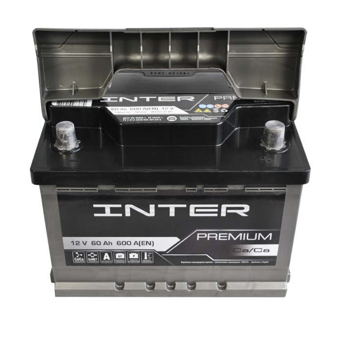 Автомобільний INTER Premium 60Ah 600A R+ (L2B) акумулятор (WESTA)