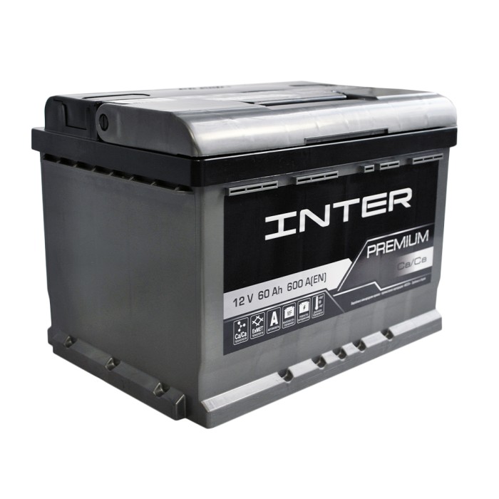 Автомобільний INTER Premium 60Ah 600A R+ (L2B) акумулятор (WESTA)