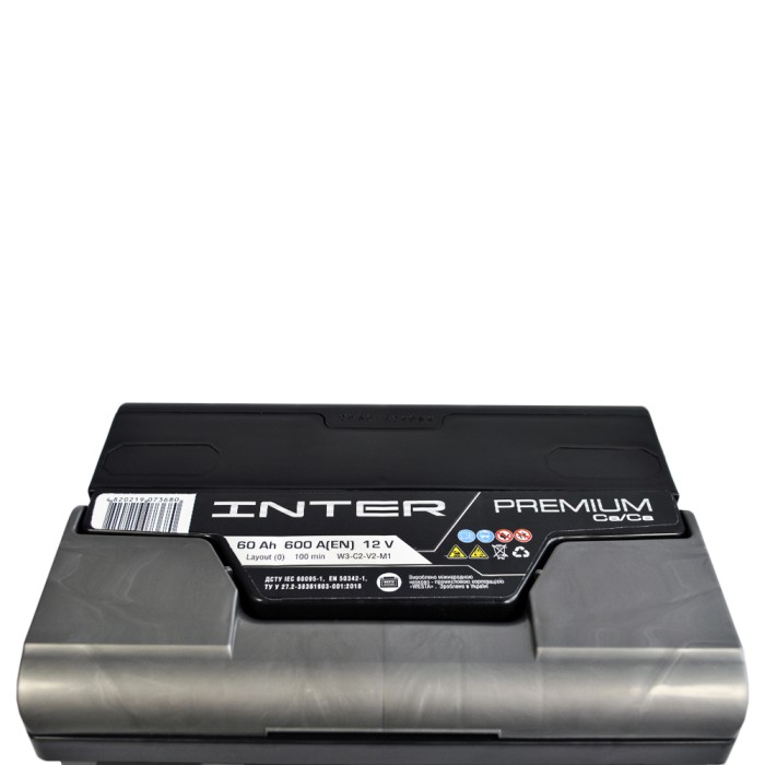 Автомобільний INTER Premium 60Ah 600A R+ (L2B) акумулятор (WESTA)