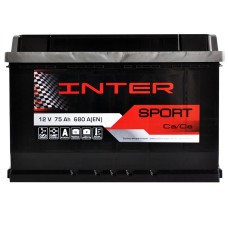 Автомобільний акумулятор INTER Sport 75Ah 680A R+ (L3) (WESTA)