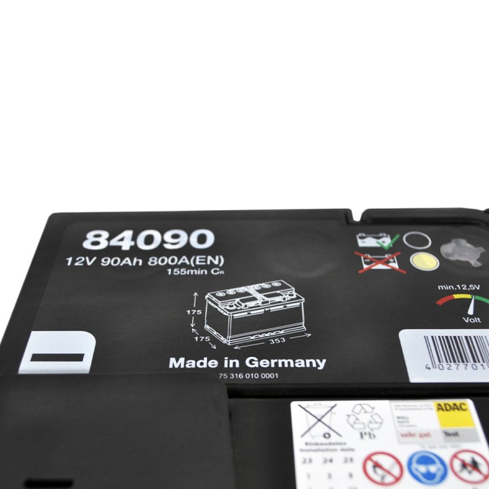 Автомобільний акумулятор MOLL X-Tra Charge (L5B) 90Ah 800A R+ (правий +)