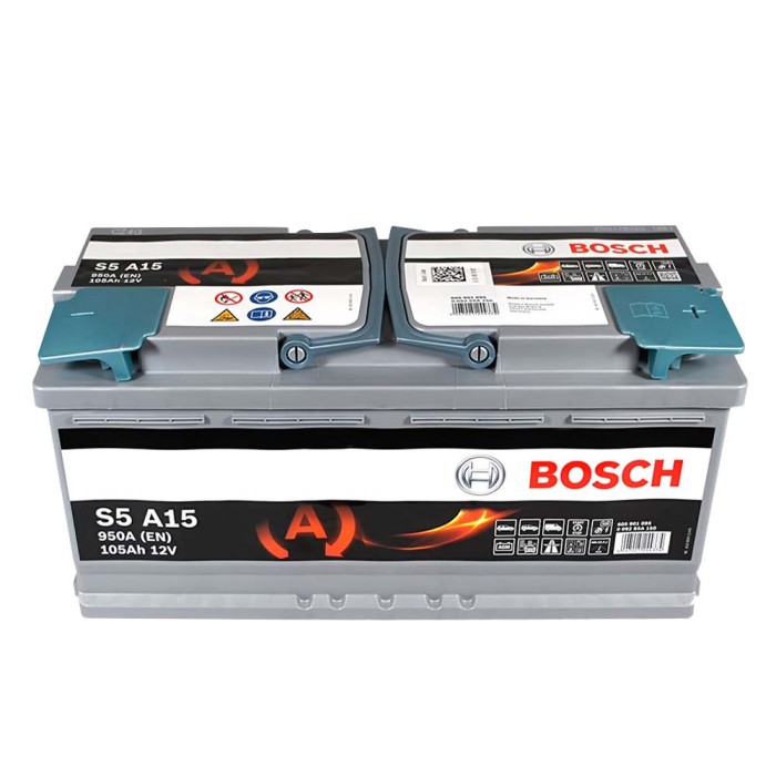 Автомобільний акумулятор BOSCH AGM 105Ah 950A R+ (правий +) L6 (S5A 150)