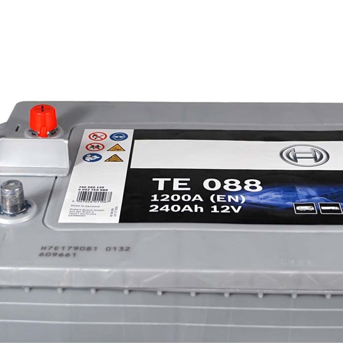 Автомобільний акумулятор BOSCH EFB 240Ah 1200A L+ (лівий +) D6 (TE0 888)