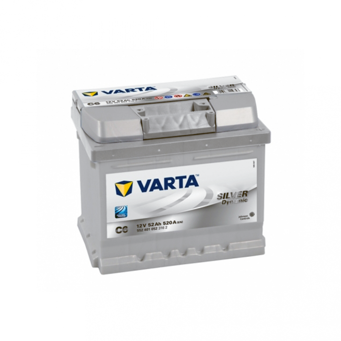 Автомобільний акумулятор VARTA Silver Dynamic 52Ah 520А R+ (правий +) C6