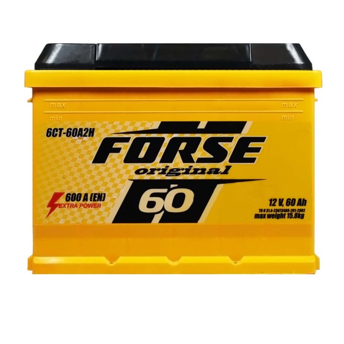 Автомобільний акумулятор FORSE 60Ah 600A L+ (лівий +)