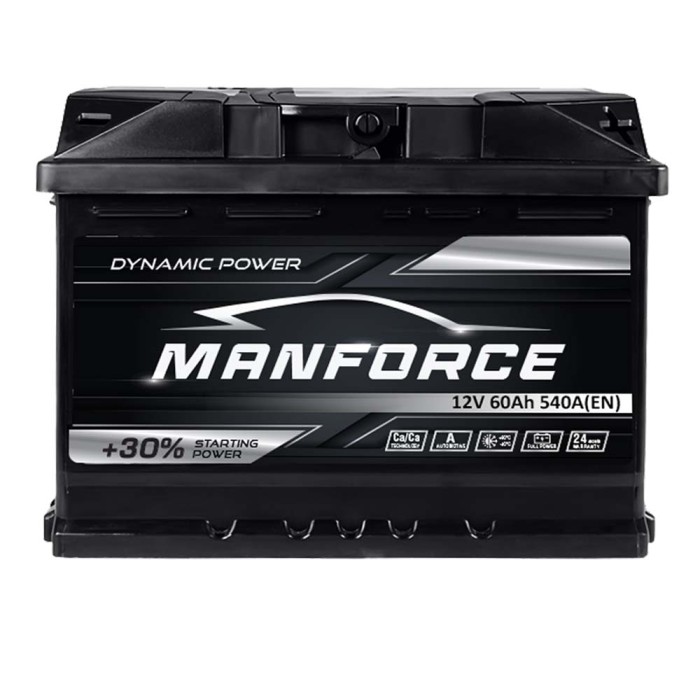 Автомобільний акумулятор MANFORСE 60Ah 540A R+ (правий +) MF L2