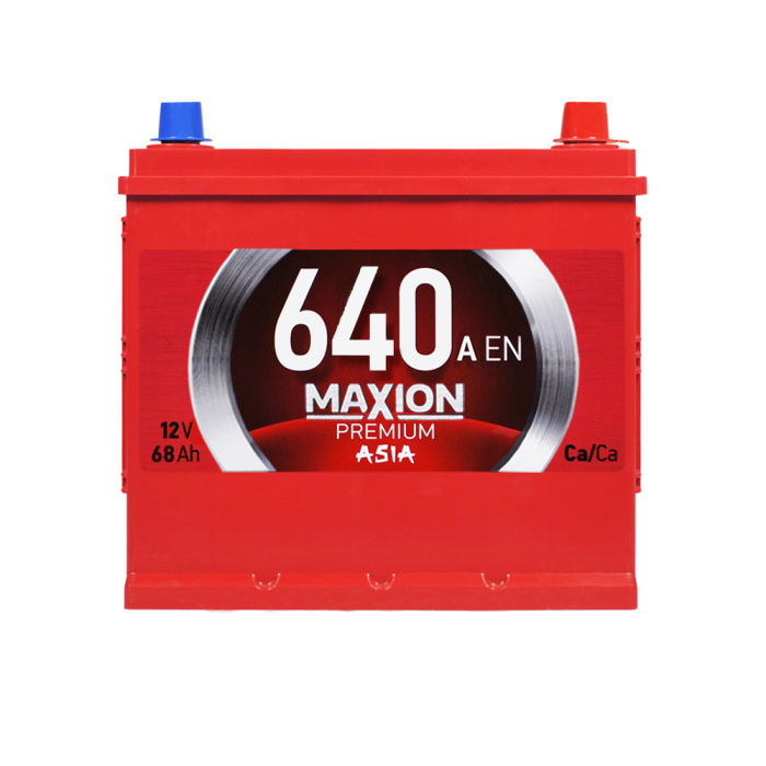 Автомобільний акумулятор MAXION Premium Asia 68Ah 640A R+ (правий +) D23