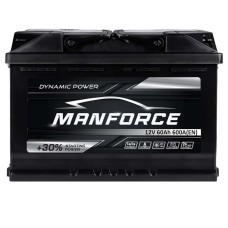 Автомобільний акумулятор MANFORСE 60Ah 600A R+ (правий +) MF L2B