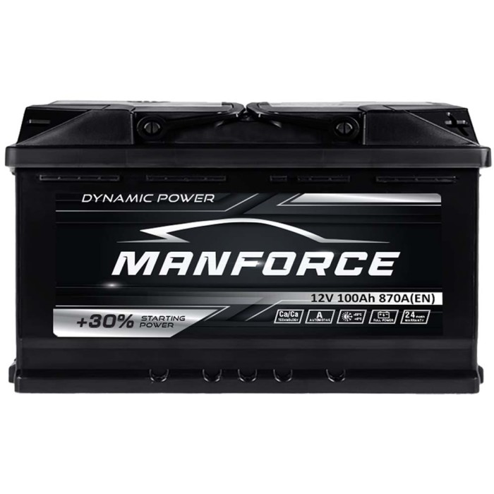 Автомобільний акумулятор MANFORСE 100Ah 870A R+ (правий +) MF L5
