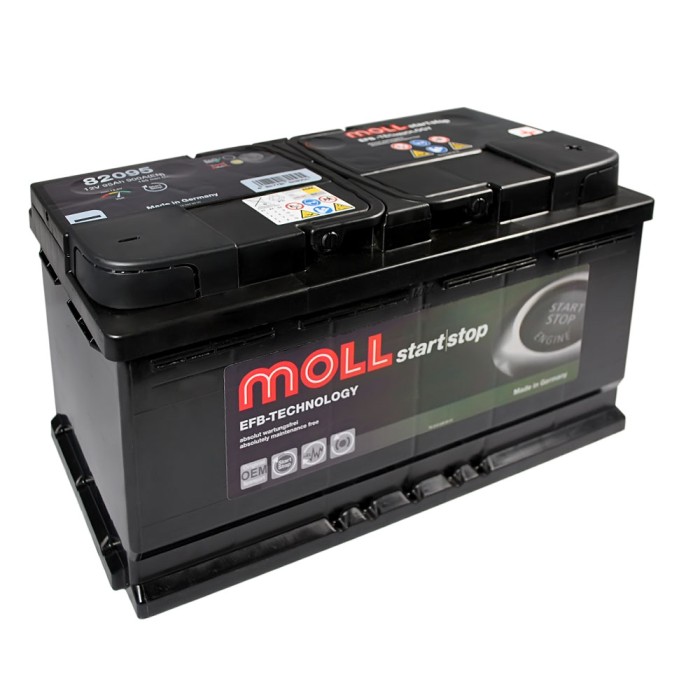 Автомобільний акумулятор MOLL EFB (L5) 95Ah 900A R+ (правий +)