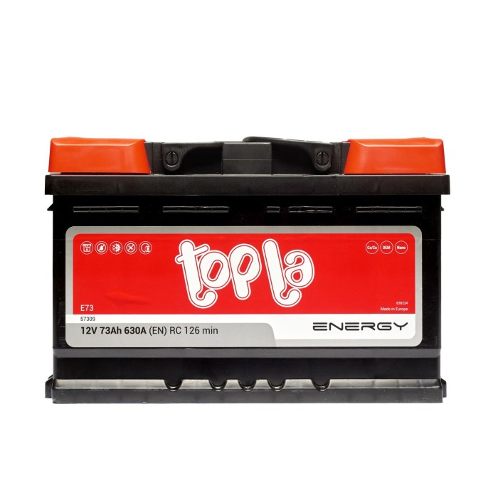 Авто акумулятор Topla 73Ah 630A Energy R+ (правий +) (L3B) h=175