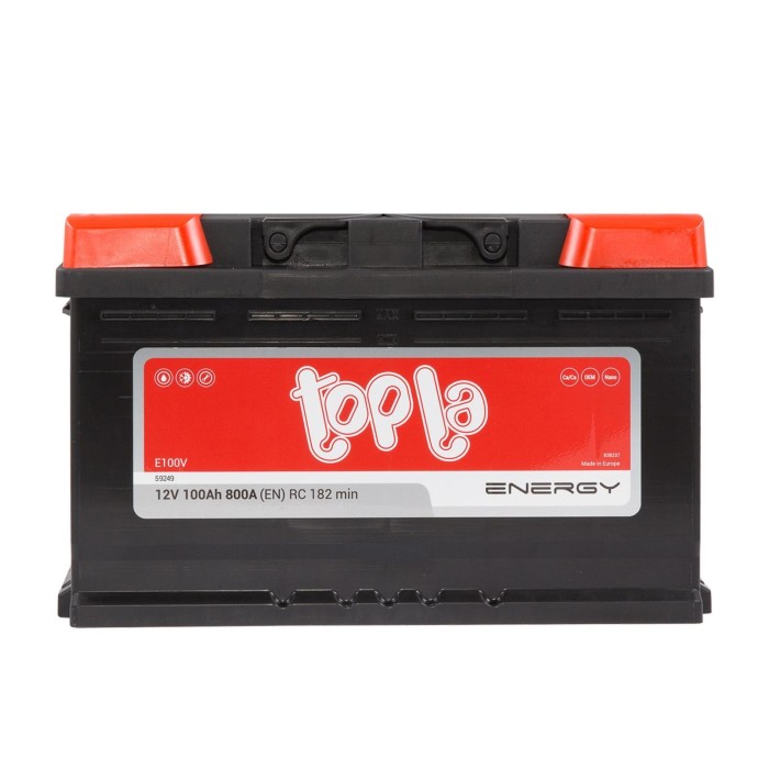 Авто акумулятор Topla Energy (L4) 100Ah 800A R+ (правий +) (315х175х190мм)