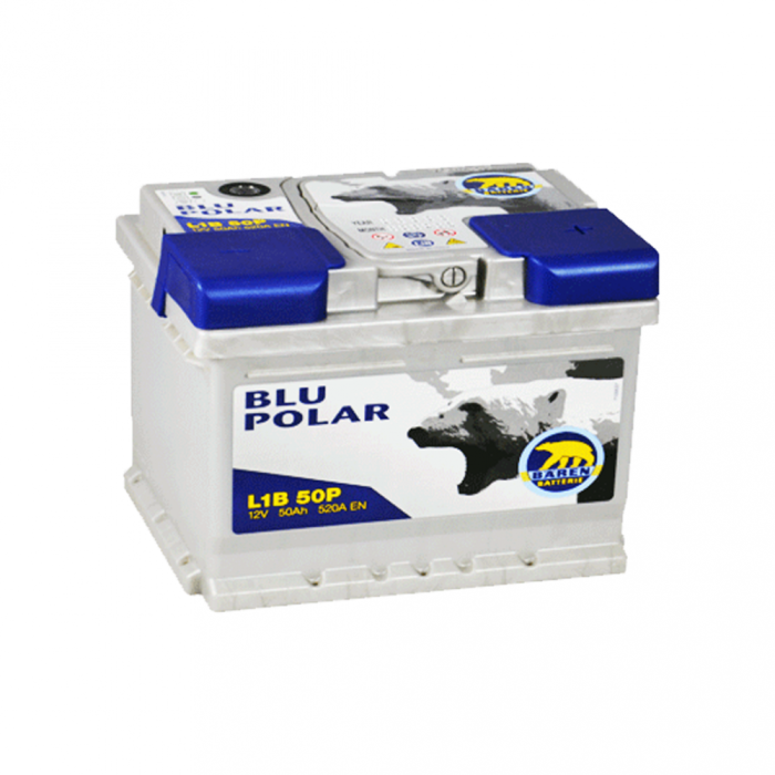 Автомобільний акумулятор BAREN Blu polar 50Аh 520А R+ (правий +)