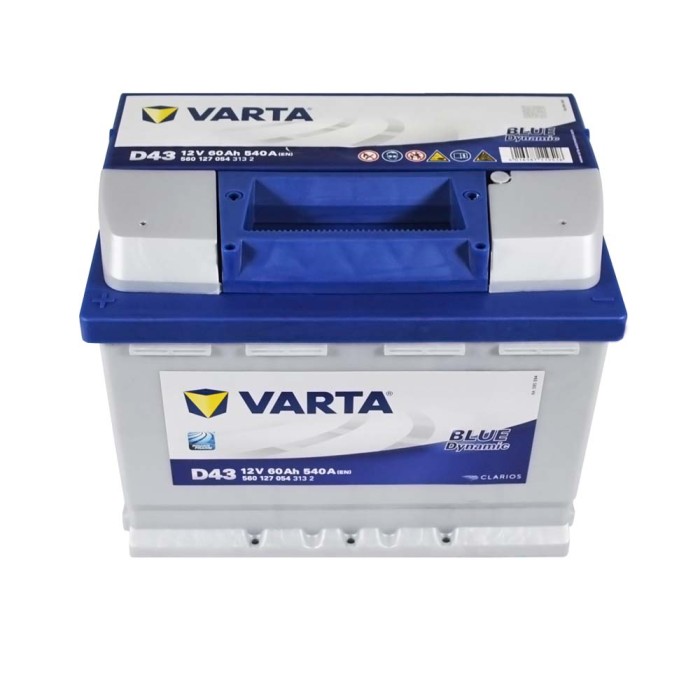 Автомобільний акумулятор VARTA Blue Dynamic 60Ah 540A L+ (лівий +) D43