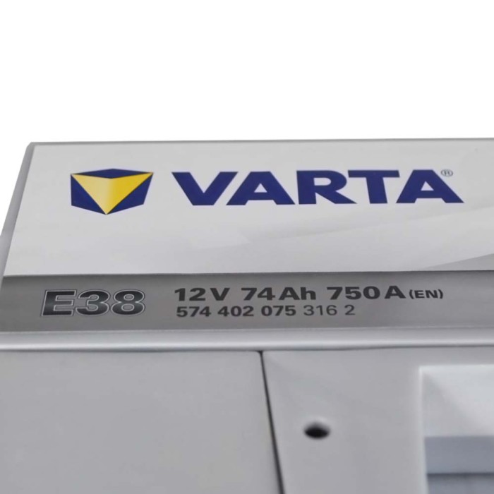 Автомобільний акумулятор VARTA Silver Dynamic 74Ah 750А R+ (правий +) E38
