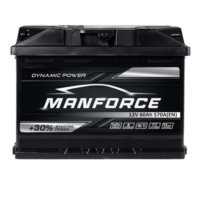 Автомобільний акумулятор MANFORСE 60Ah 570A L+ (лівий +) MF L2