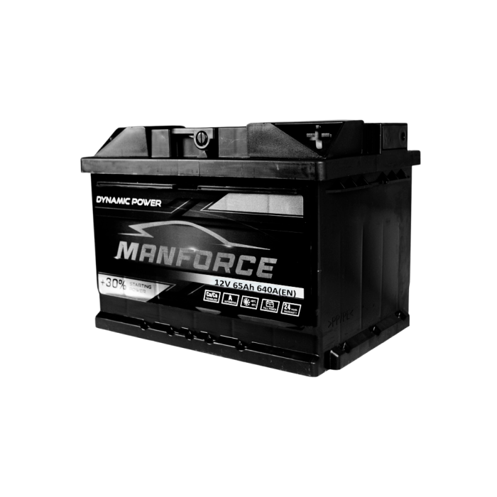 Автомобільний акумулятор MANFORСE 65Ah 640A R+ (правий +) MF L2