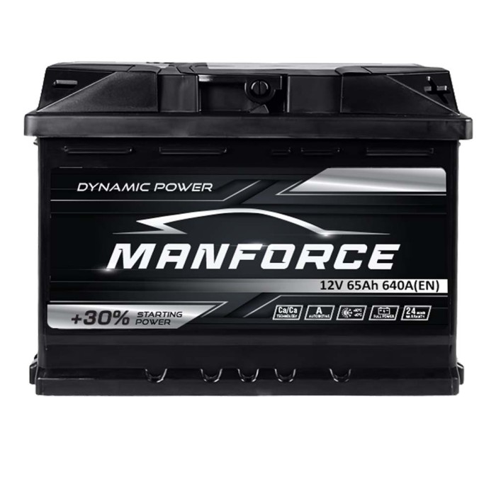 Автомобільний акумулятор MANFORСE 65Ah 640A R+ (правий +) MF L2