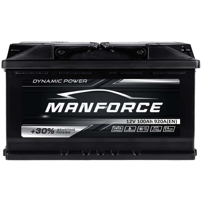 Автомобільний акумулятор MANFORСE 100Ah 920A R+ (правий +) MF L5