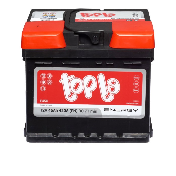 Авто акумулятор Topla 45Ah 420A Energy (L1B) L+ (лівий +)