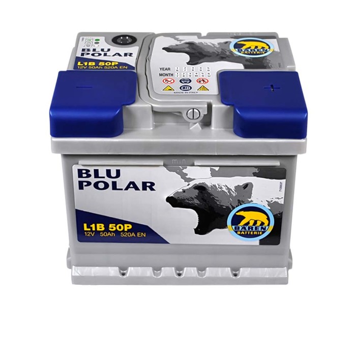Автомобільний акумулятор BAREN Blu polar 50Аh 520А R+ (правий +)