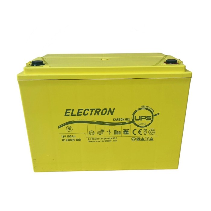 Акумулятор гелевий 12V 100Ah ELECTRON (Monbat) Carbon GEL 12UVG1000 для інверторів та ДЖБ