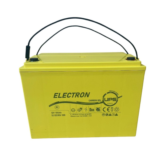 Акумулятор гелевий 12V 100Ah ELECTRON (Monbat) Carbon GEL 12UVG1000 для інверторів та ДЖБ