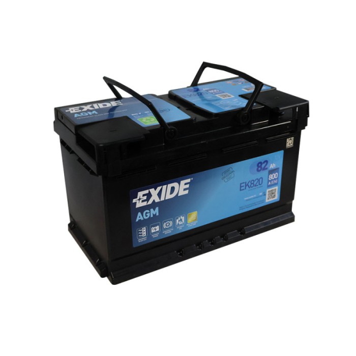 Автомобільний акумулятор EXIDE AGM 82Аh 820A R+ (правий +) Start-Stop EK820