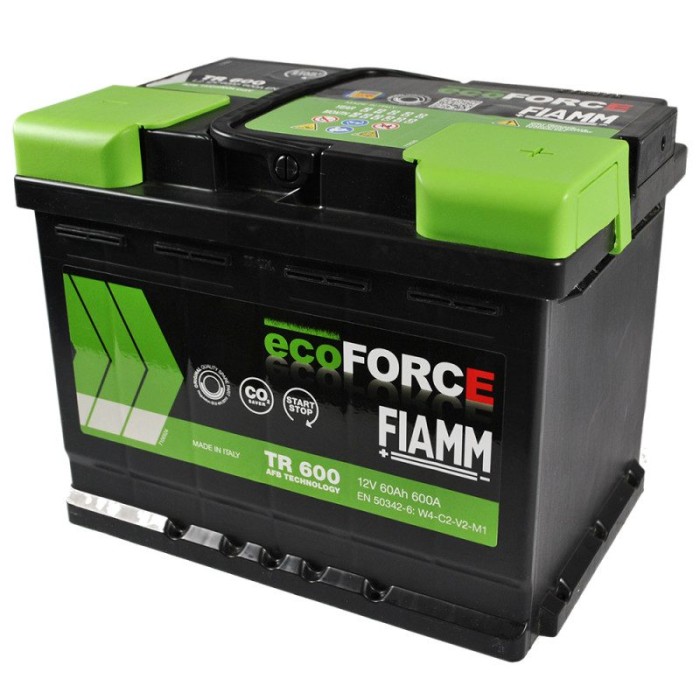 Автомобільний акумулятор FIAMM Ecoforce AFB (TR600) (L2) 60Аh 600А R+