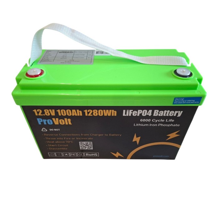 Акумулятор ProVolt LiFePO4 12V/100AH (1280W*h), Smart BMS (літій-залізо-фосфатний акумулятор для навантажувачів та підлогомийних машин)
