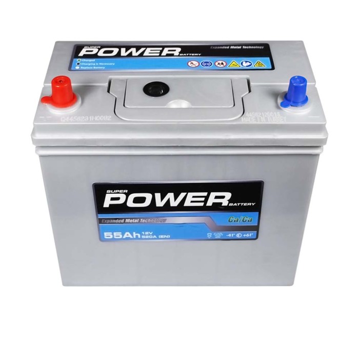 Автомобільний акумулятор POWER Silver Asia 55Ah 520A L+ (лівий +) NS60 SMF н. до.