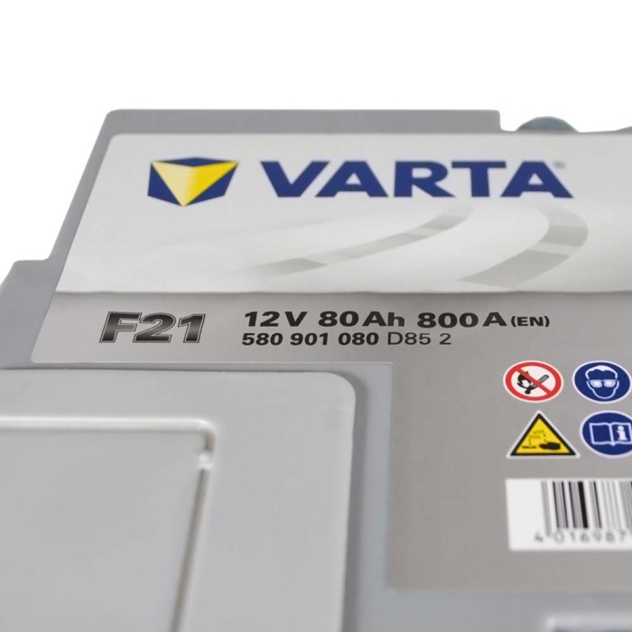 Автомобільний акумулятор VARTA Silver Dynamic AGM 80Ah 800А R+ (правий +) F21