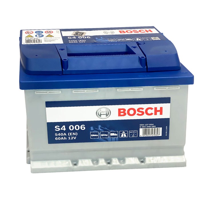 Автомобільний акумулятор BOSCH 60Ah 540A R+ (правий +) L2 (S40 050)